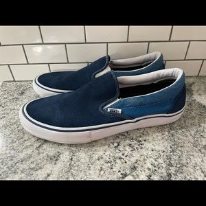 Vans Slip On Pros - Men’s 10 - Blue/White